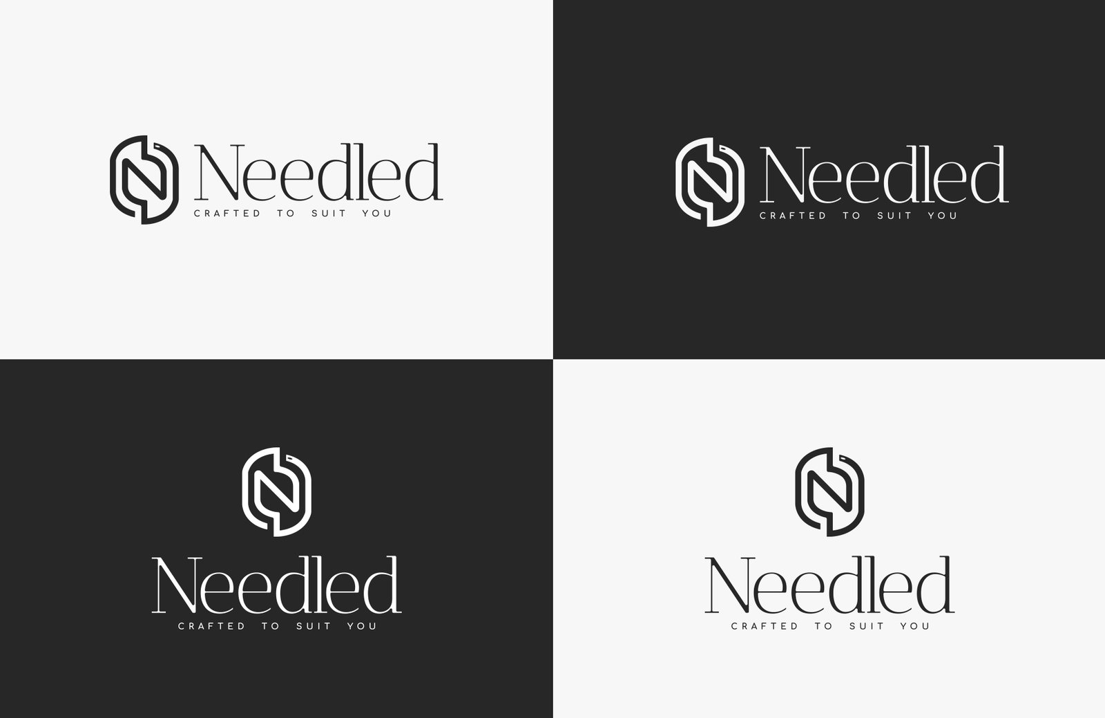Needled clothing company brand design